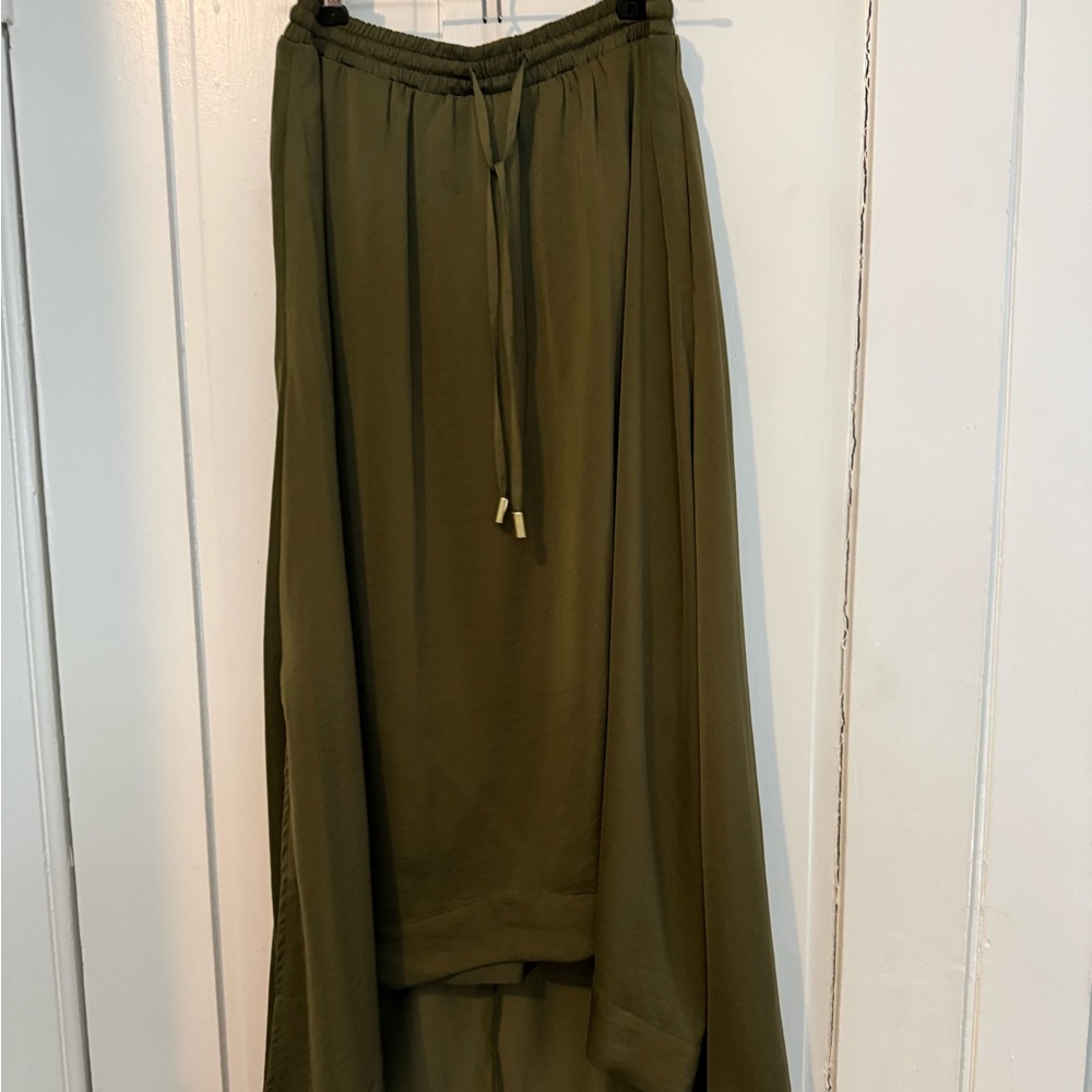 Banana Republic High-Low Skirt in Olive